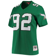 Reggie White Philadelphia Eagles Women's 1990 Legacy Replica Jersey Kelly Green | Mitchell & Ness