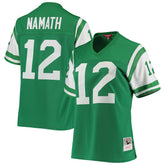 Joe Namath New York Jets Women's 1969 Legacy Replica Jersey Green | Mitchell & Ness