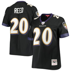 Ed Reed Baltimore Ravens Women's Legacy Replica Team Jersey Black | Mitchell & Ness