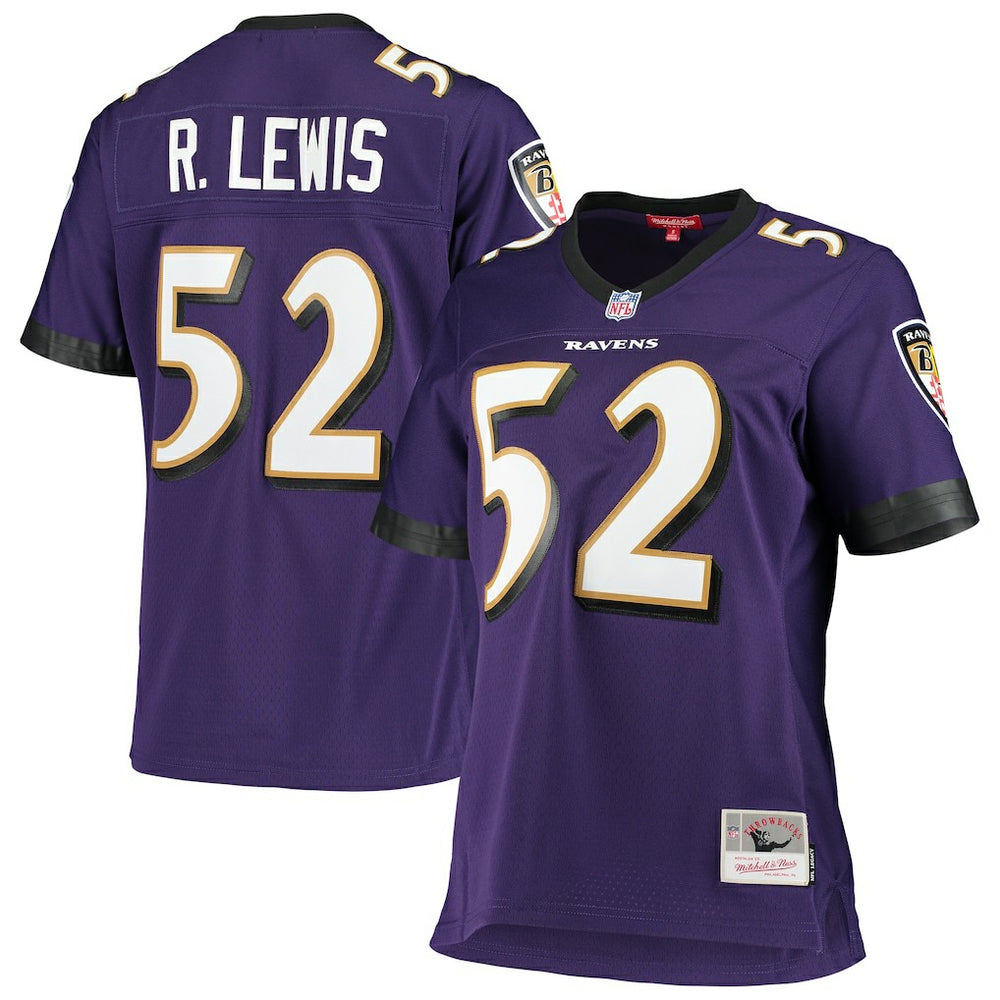 Ray Lewis Baltimore Ravens Women's Legacy Replica Team Jersey Purple | Mitchell & Ness