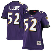 Ray Lewis Baltimore Ravens Women's Legacy Replica Team Jersey Purple | Mitchell & Ness