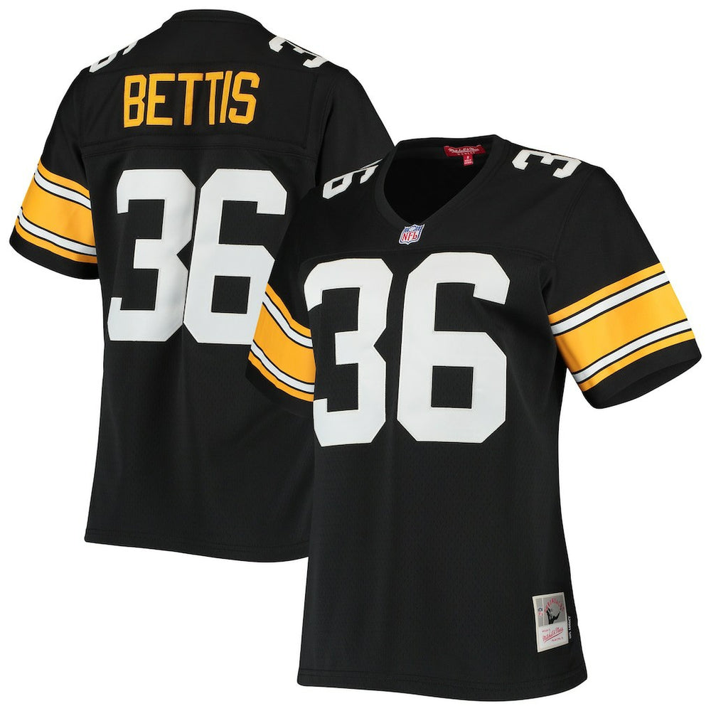 Jerome Bettis Pittsburgh Steelers Women's 1996 Legacy Replica Jersey Black | Mitchell & Ness
