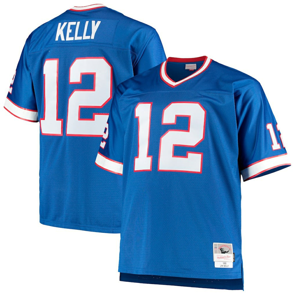 Jim Kelly Buffalo Bills Big & Tall 1990 Retired Player Replica Jersey Royal | Mitchell & Ness