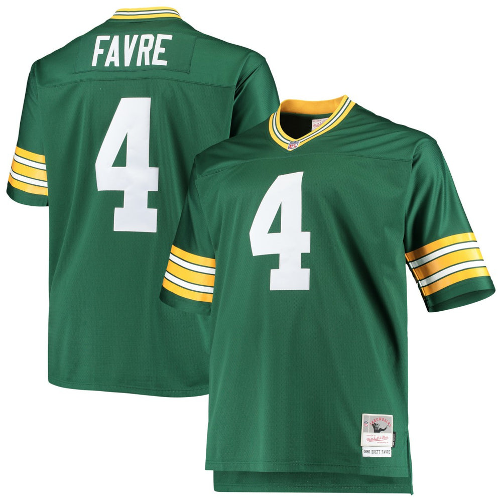 Brett Favre Green Bay Packers Big & Tall 1996 Retired Player Replica Jersey Green | Mitchell & Ness