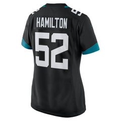 DaVon Hamilton Jacksonville Jaguars Women's Game Jersey Black | Nike for Sale