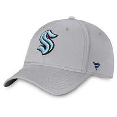 Seattle Kraken Fanatics Core Primary Logo Flex Hat - Gray - NHL