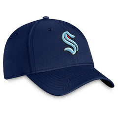 Seattle Kraken Fanatics Core Primary Logo Flex Hat - Navy - NHL