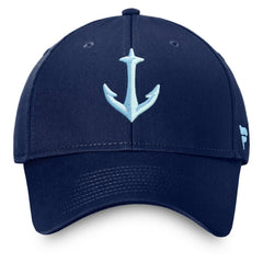 Seattle Kraken Fanatics Core Secondary Logo Adjustable Hat - Deep Sea Blue - NHL