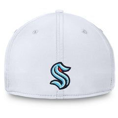 Seattle Kraken Fanatics Wordmark Flex Hat - White - NHL