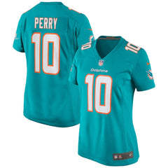Malcolm Perry Miami Dolphins Women's Game Jersey Aqua | Nike for Sale