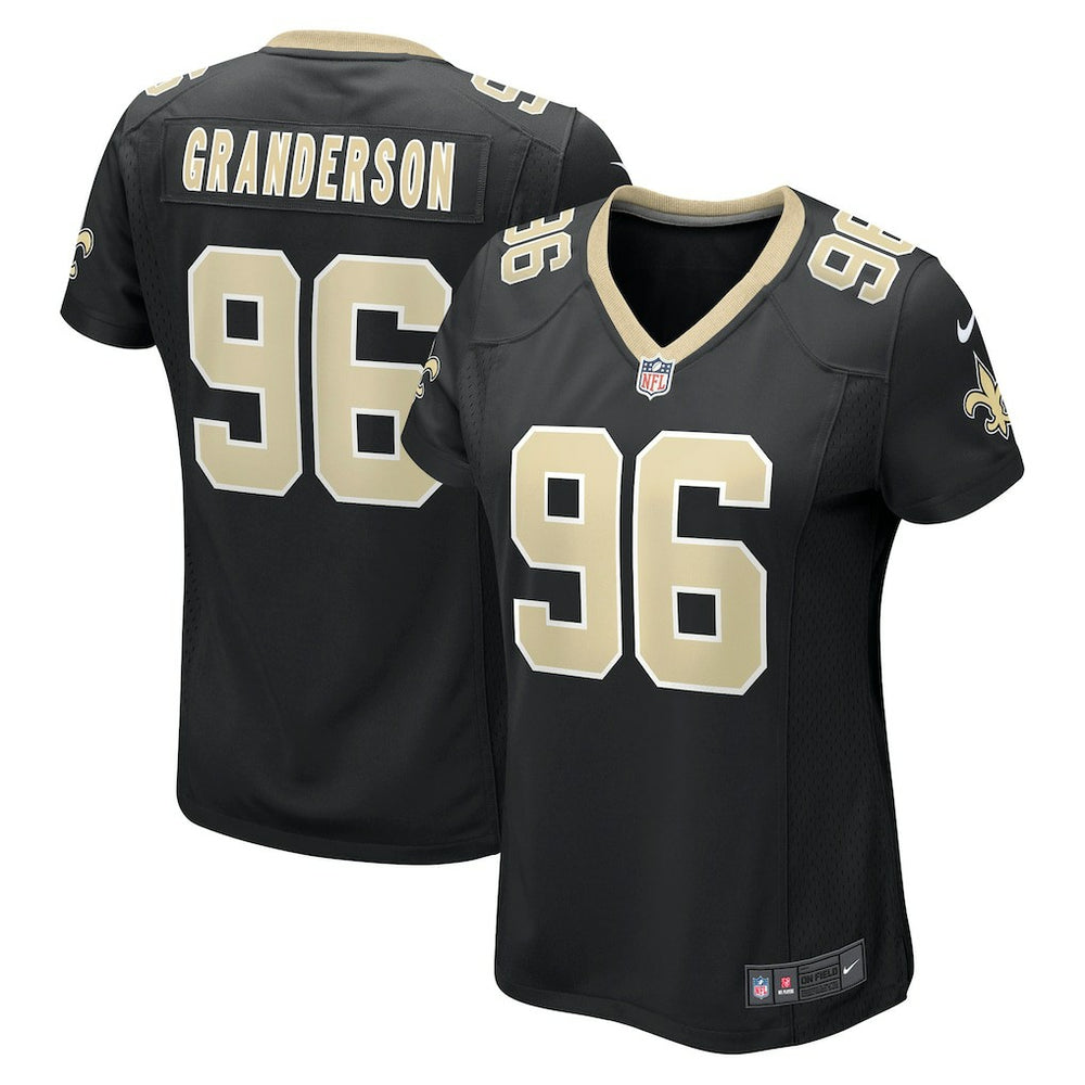 Carl Granderson New Orleans Saints Women's Game Jersey Black | Nike for Sale