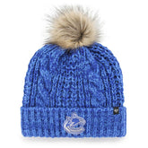 Vancouver Canucks '47 Women's Logo Meeko Cuffed Knit Hat with Pom - Blue - NHL