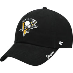 Pittsburgh Penguins '47 Women's Team Miata Clean Up Adjustable Hat - Black - NHL