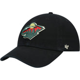 Minnesota Wild '47 Team Clean Up Adjustable Hat - Black - NHL