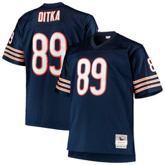 Mike Ditka Chicago Bears Big & Tall 1966 Retired Player Replica Jersey Navy | Mitchell & Ness