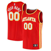 Atlanta Hawks Fast Break Replica Custom Jersey Icon Edition Red - NBA