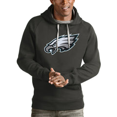 Philadelphia Eagles Antigua Victory Pullover Hoodie Charcoal | NFL