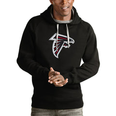 Atlanta Falcons Antigua Victory Pullover Hoodie Black | NFL
