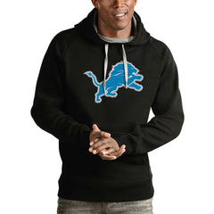 Detroit Lions Antigua Victory Pullover Hoodie Black | NFL