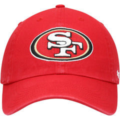 San Francisco 49ers '47 Youth Logo Clean Up Adjustable Hat Scarlet | 47 brand