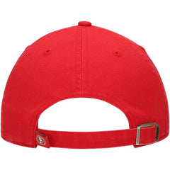 San Francisco 49ers '47 Youth Logo Clean Up Adjustable Hat Scarlet | 47 brand
