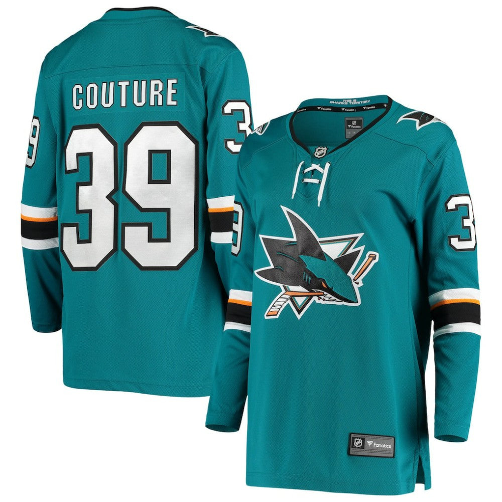 Logan Couture San Jose Sharks Fanatics Women's Breakaway Home Player Jersey - Teal - NHL