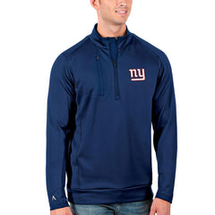 New York Giants Antigua Generation Quarter-Zip Pullover Jacket Royal | NFL