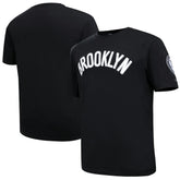 Brooklyn Nets Pro Standard Chenille T-Shirt Black - NBA