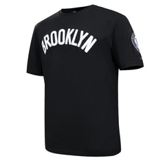 Brooklyn Nets Pro Standard Chenille T-Shirt Black - NBA