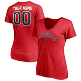 St. Louis Cardinals Women's Cooperstown Winning Streak Personalized Name & Number V-Neck T-Shirt - MLB