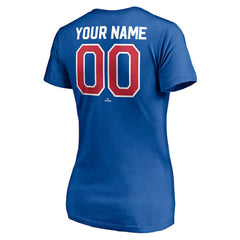 Texas Rangers Women's Cooperstown Winning Streak Personalized Name & Number V-Neck T-Shirt - MLB