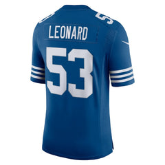 Men's Darius Leonard Royal Indianapolis Colts Alternate Vapor Limited Jersey | Nike for Sale
