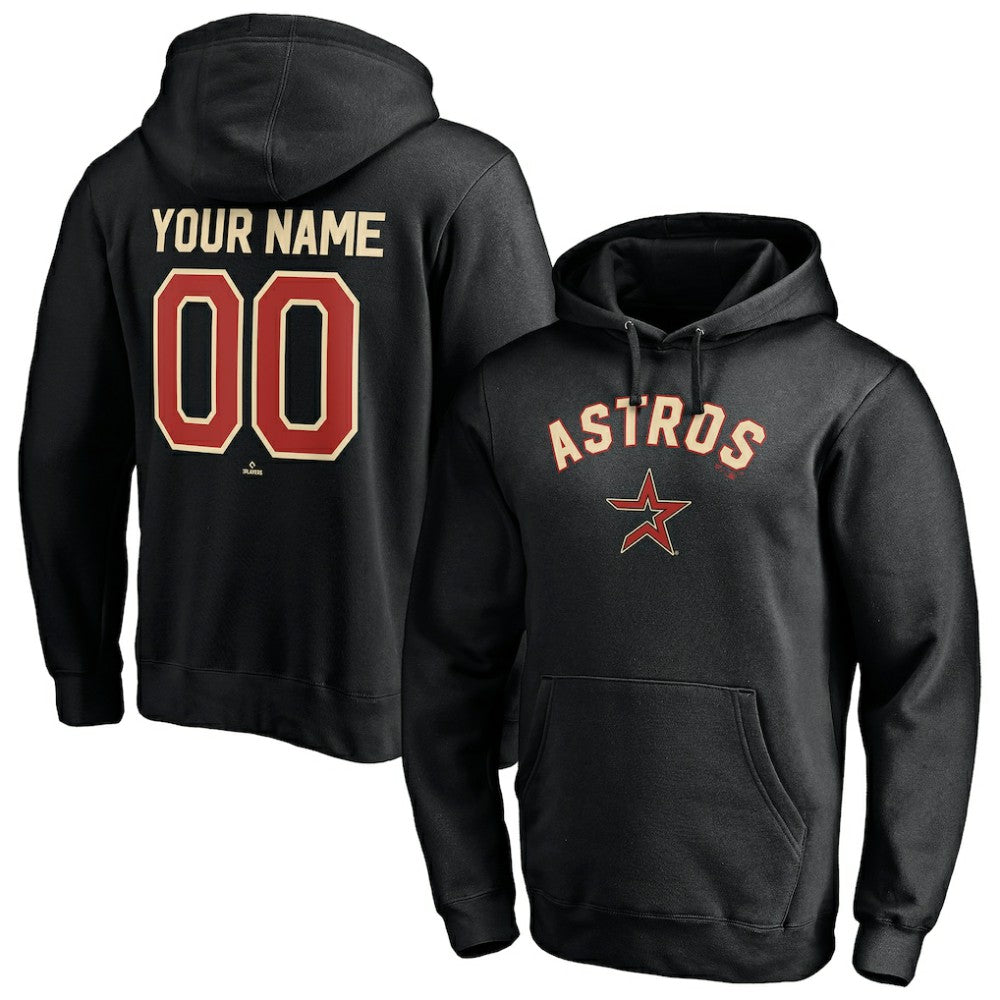 Houston Astros Cooperstown Winning Streak Alternate Personalized Name & Number Pullover Hoodie - MLB