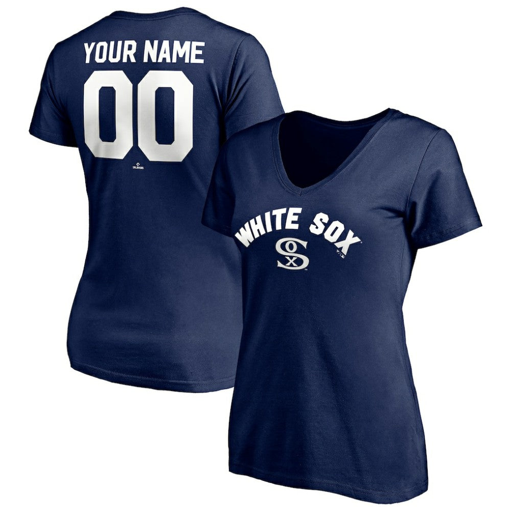 Chicago White Sox Women's Cooperstown Winning Streak Alternate Personalized Name & Number V-Neck T-Shirt - MLB