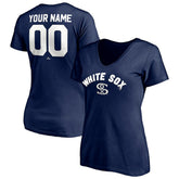 Chicago White Sox Women's Cooperstown Winning Streak Alternate Personalized Name & Number V-Neck T-Shirt - MLB