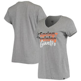 San Francisco Giants '47 Women's Spring Training Fade V-Neck T-Shirt - MLB