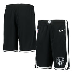 Brooklyn Nets Youth 2020/21 Swingman Performance Shorts Icon Edition Black - NBA