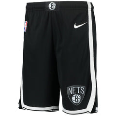 Brooklyn Nets Youth 2020/21 Swingman Performance Shorts Icon Edition Black - NBA
