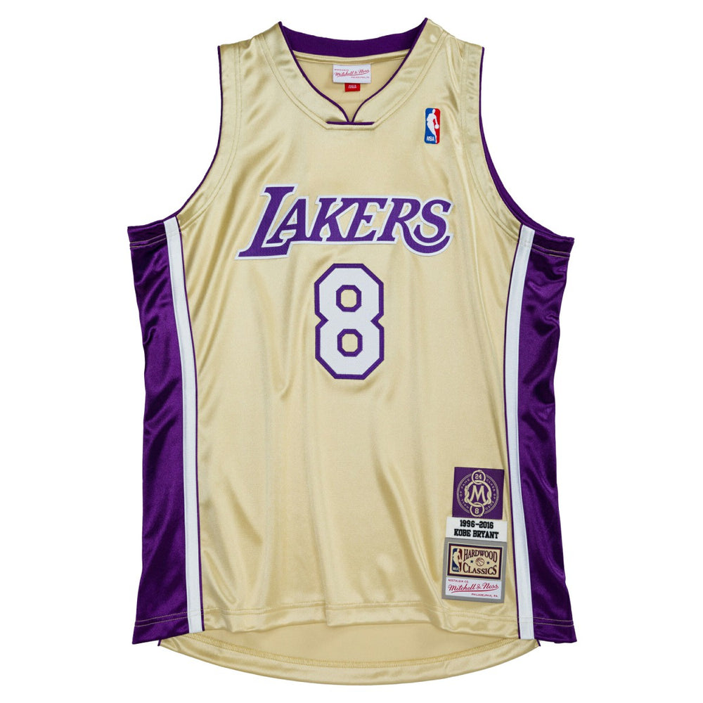 Kobe Bryant Los Angeles Lakers Hall of Fame Class of 2020 #8 Authentic Jersey Gold - NBA