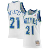 Kevin Garnett Minnesota Timberwolves 1995/96 Hardwood Classics Swingman Jersey White - NBA