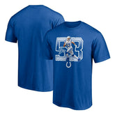 Shaquille Leonard Indianapolis Colts Powerhouse Player Graphic T-Shirt Royal | Fanatics