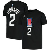 Kawhi Leonard LA Clippers Jordan Brand Youth Statement Edition Name & Number T-Shirt Black - NBA