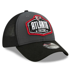 Atlanta Falcons New Era 2021 NFL Draft Trucker 39THIRTY Flex Hat Graphite/Black | NFL