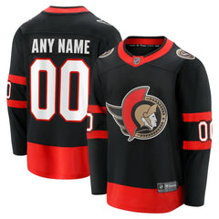 Ottawa Senators Fanatics Home Custom Breakaway Jersey - Black - NHL