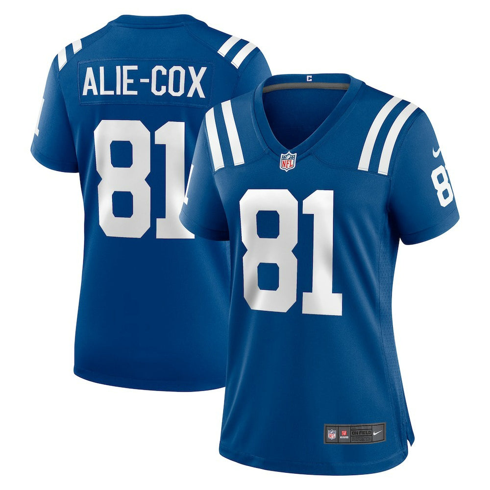 Mo Alie-Cox Indianapolis Colts Women's Team Game Jersey Royal | Nike for Sale