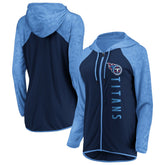 Tennessee Titans Women's Forever Fan Full-Zip Hoodie Navy/Light Blue | Fanatics