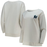 Miami Marlins Concepts Sport Women's Quilted Pullover Sweatshirt - MLB