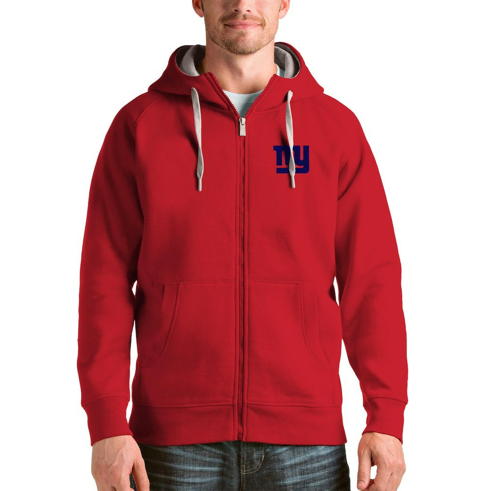 New York Giants Antigua Victory Full-Zip Hoodie Red | NFL
