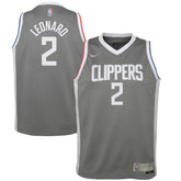Kawhi Leonard LA Clippers Youth 2020/21 Swingman Player Jersey Gray Earned Edition - NBA