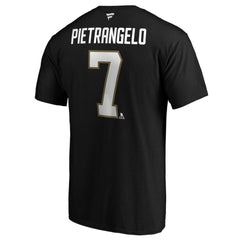 Alex Pietrangelo Vegas Golden Knights Fanatics Authentic Stack Name & Number T-Shirt - Black - NHL
